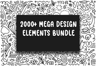 2000+ Mega Illustrations Design Bundle - Artixty