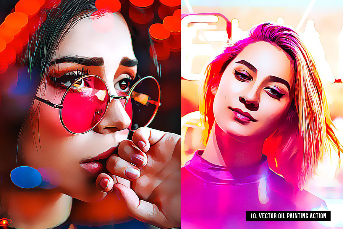 The 10-in-1 Fabulous Oil Paint Effects Bundle-Add-Ons-Artixty