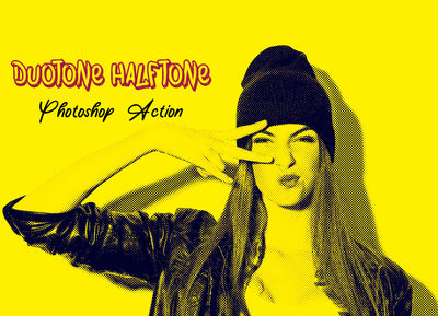 12 Halftone Effect Photoshop Actions Bundle - Artixty