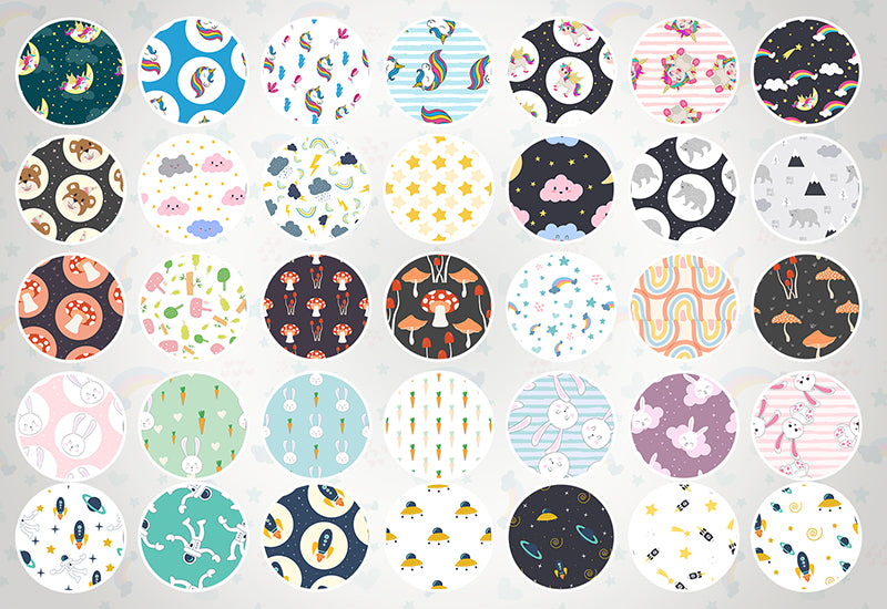 214+ Lovely Seamless Vector Patterns Bundle-Graphics-Artixty