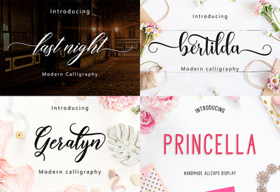 The Swirly Bundle Of Fonts and Presentation Templates - Artixty