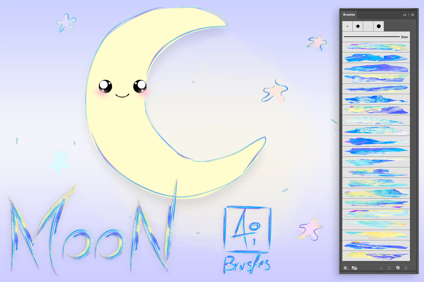 700+ Colourful Illustrator Brushes Bundle-Add-Ons-Artixty
