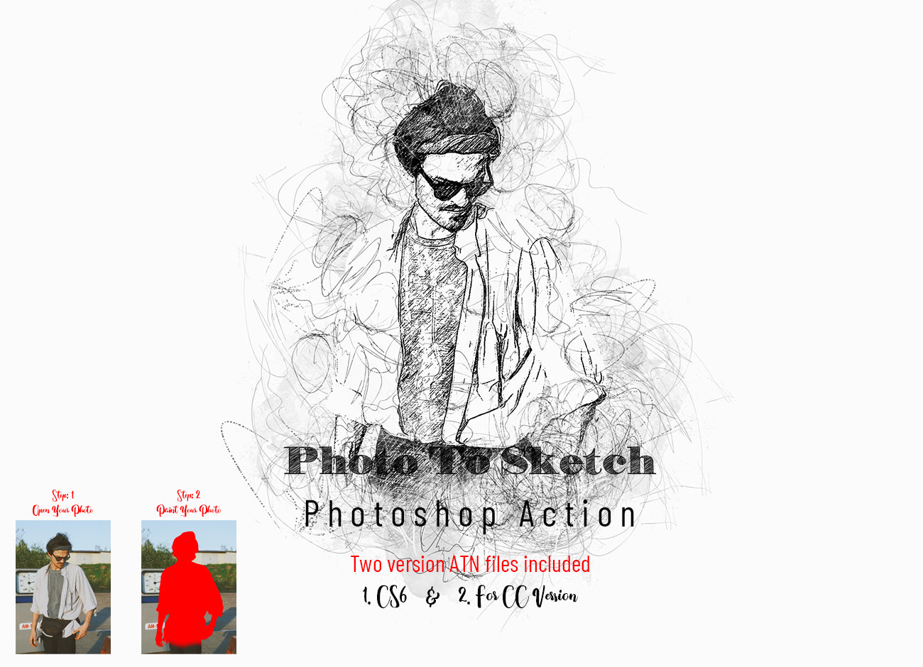 Animated Architecture Sketch Photoshop Action - Design Template Place