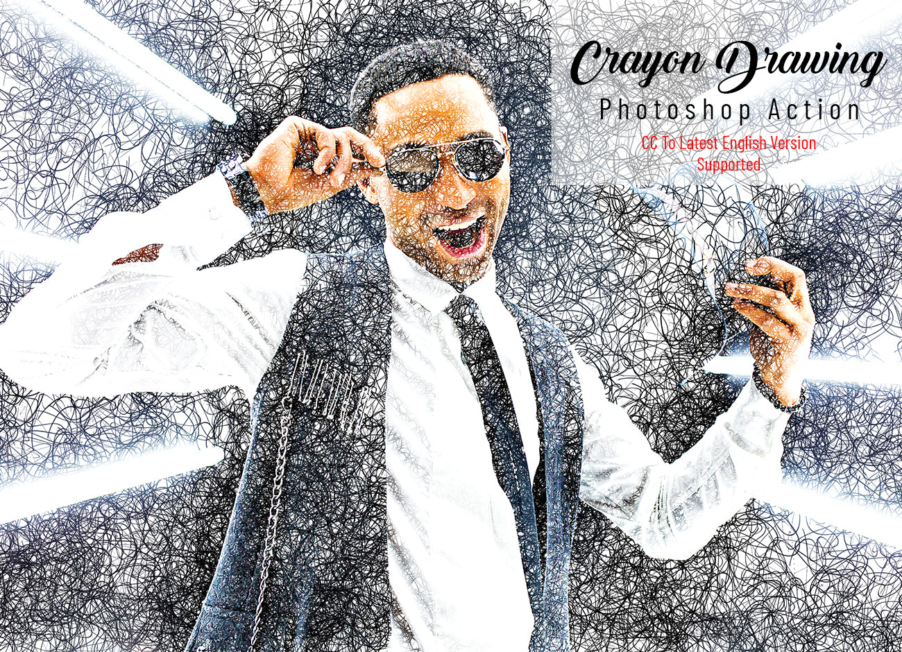 15-In-1 Drawing Effect Photoshop Actions Bundle - Artixty