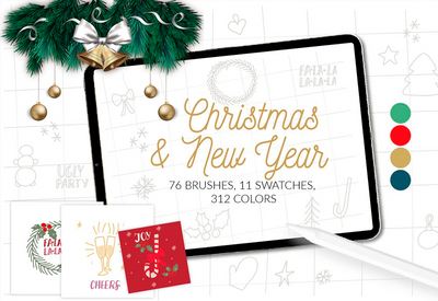 Let's Art Procreate Addons Bundle - 150+ Digital Assets-Add-Ons-Artixty