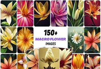 157 Macro Flower Images Bundle - Artixty