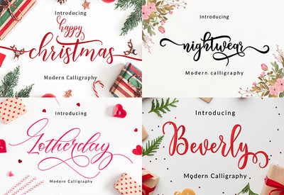 The Swirly Bundle Of Fonts and Presentation Templates - Artixty