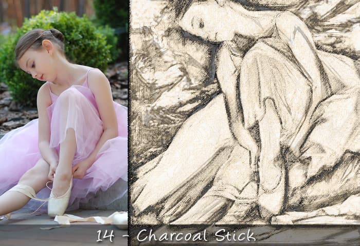 25 Realistic Charcoal Drawing & Sketching Effects - Artixty