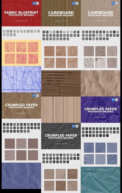 3000+ Photoshop Texture & Stamp Brushes Bundle - Artixty