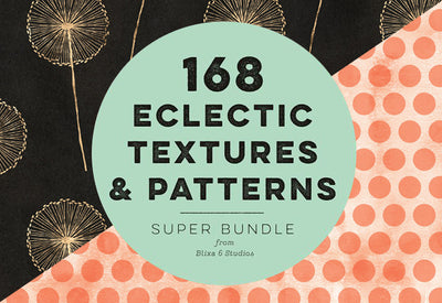 The Super Bundle of 168 Eclectic Textures & Patterns - Artixty