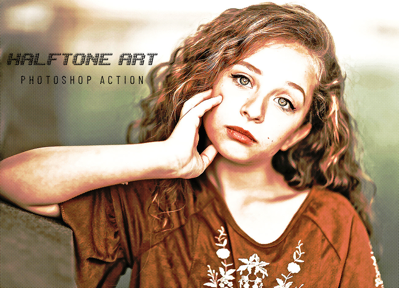 12 Halftone Effect Photoshop Actions Bundle - Artixty