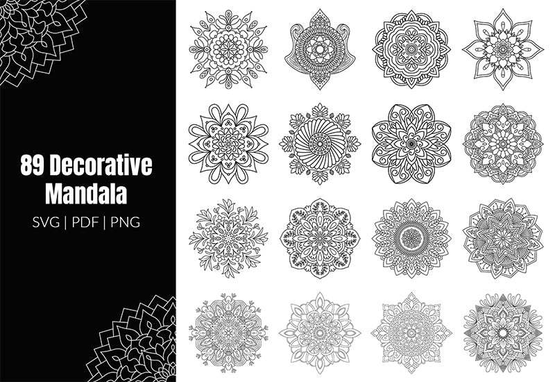 350+ Super Mandala Designs Bundle-Templates-Artixty