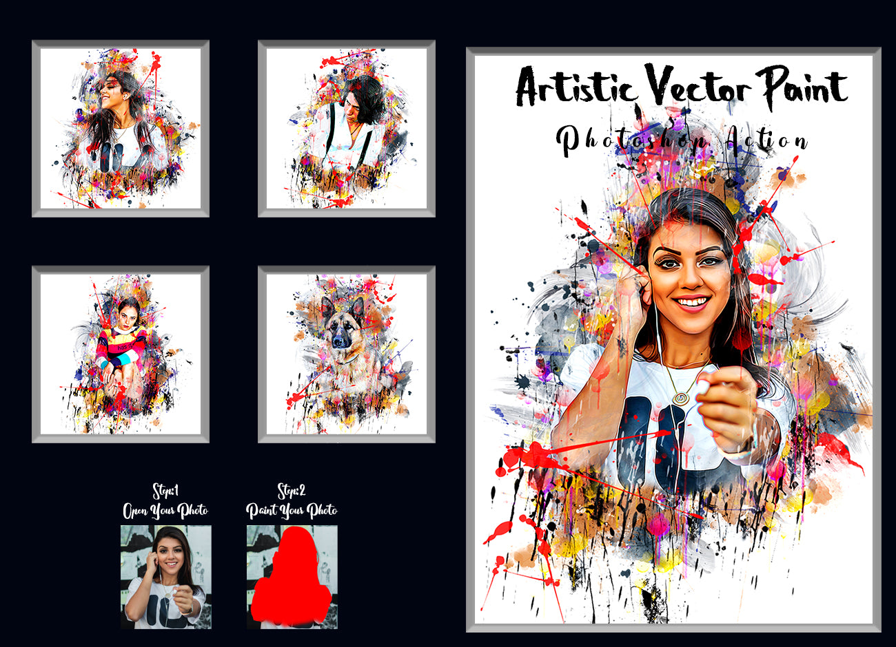 15-In-1 Realistic Effects Photoshop Actions Bundle - Artixty