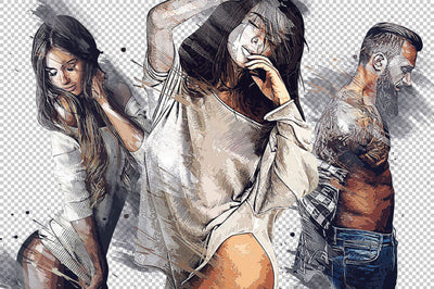 Amazing Artistic Photoshop Actions Bundle - Artixty