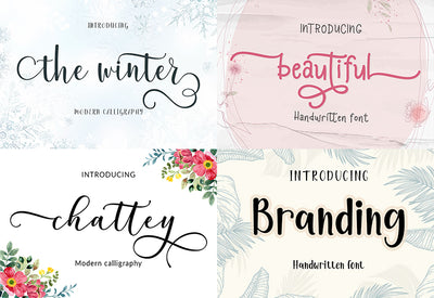 The Swirly Bundle Of Fonts and Presentation Templates - Artixty