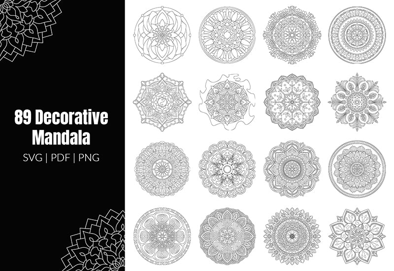 350+ Super Mandala Designs Bundle-Templates-Artixty