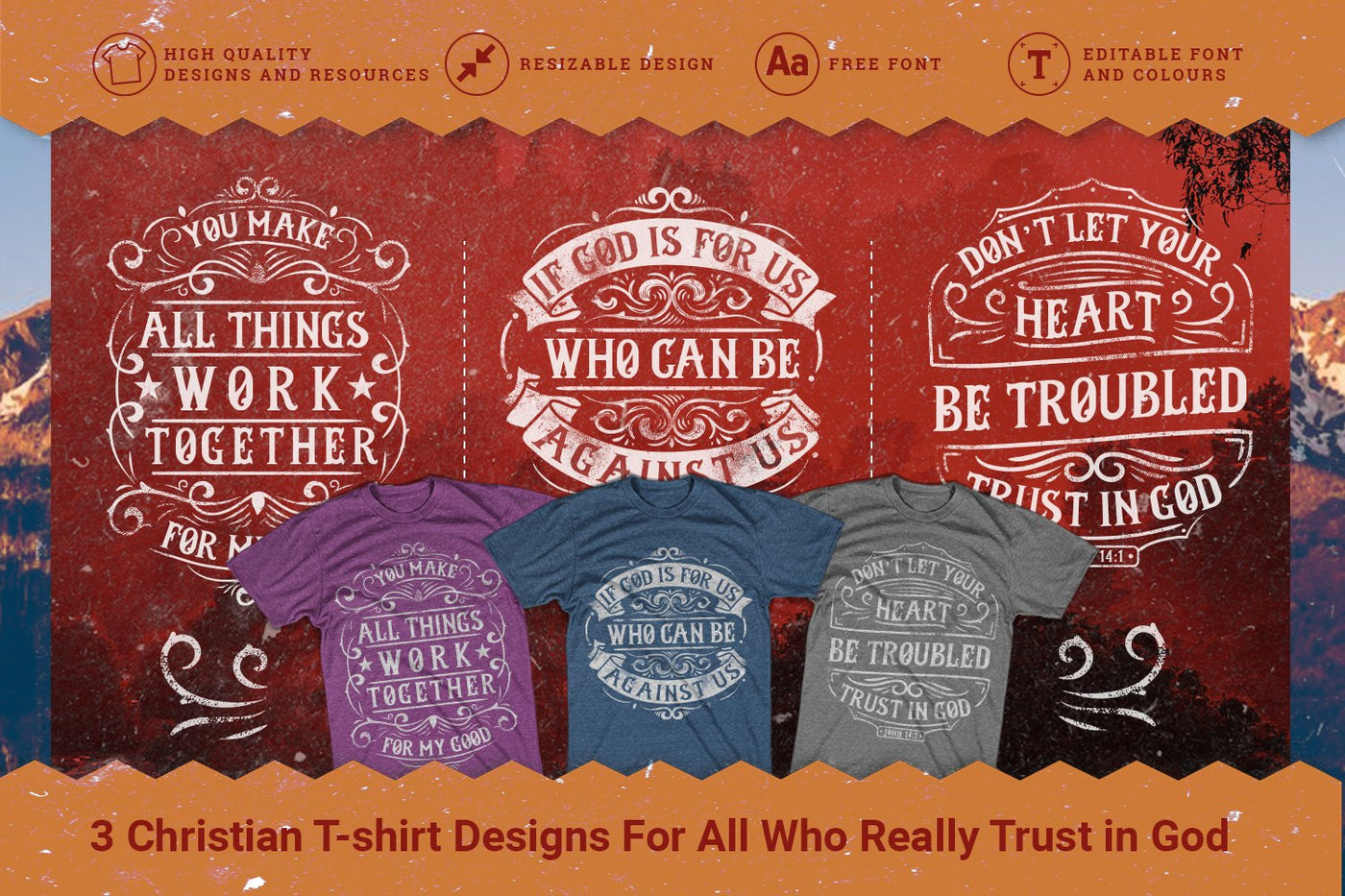 100 Editable T-Shirt Designs Bundle - Artixty