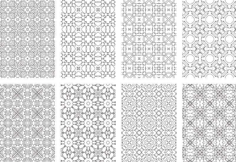 2500 Premium Quality Geometric Pattern Pages Bundle-Graphics-Artixty