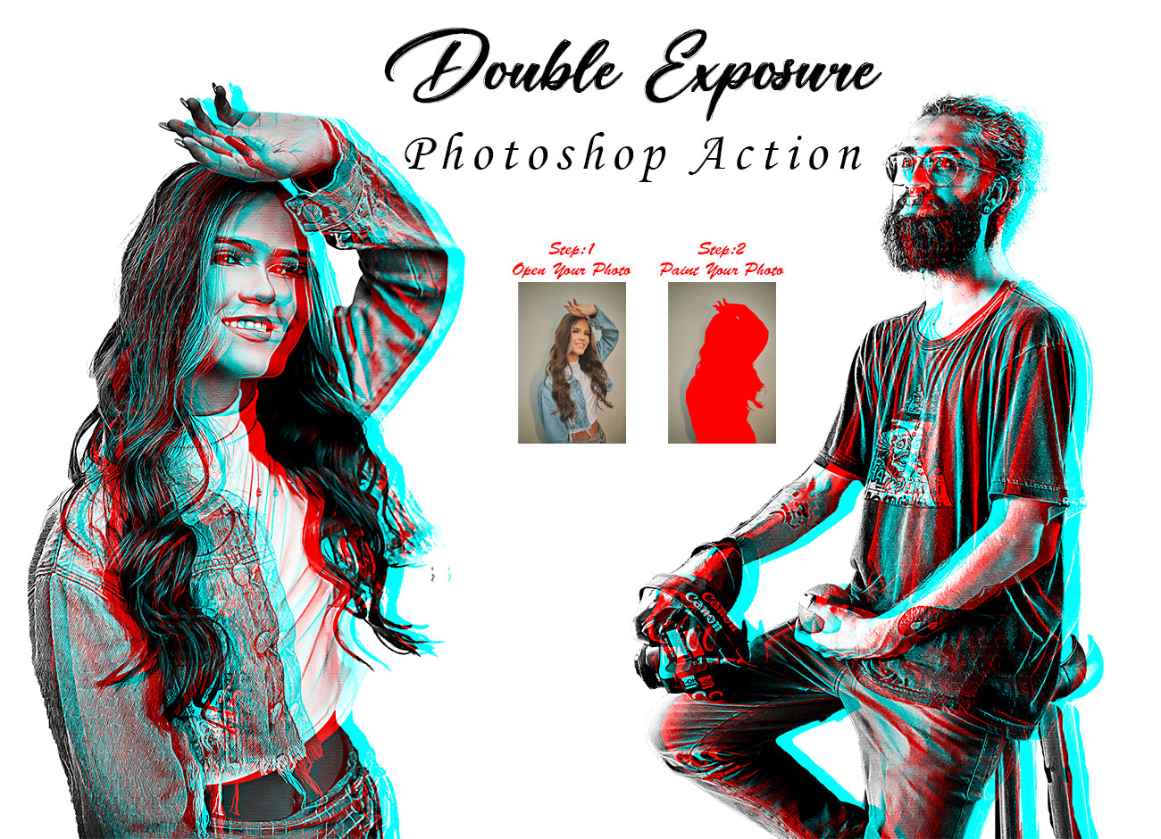 15-In-1 Drawing Effect Photoshop Actions Bundle - Artixty