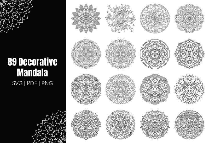 350+ Super Mandala Designs Bundle-Templates-Artixty