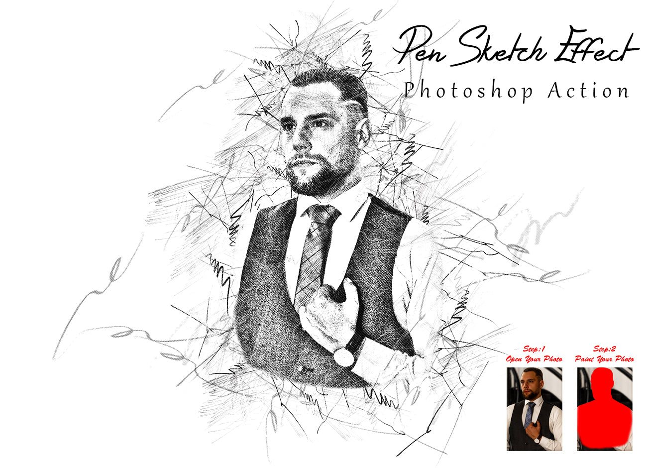 Pro Art Effect Photoshop Actions Bundle - Artixty