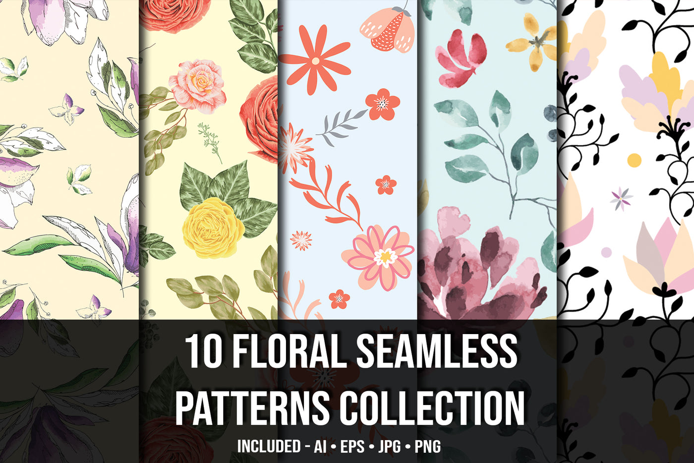 All In One Unique Seamless Patterns Collection | Artixty