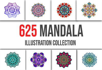 The 625 Mandala Illustrations Collection - Artixty