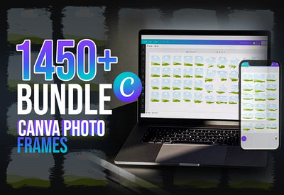 1450 Canva Frames Mega Bundle - Artixty