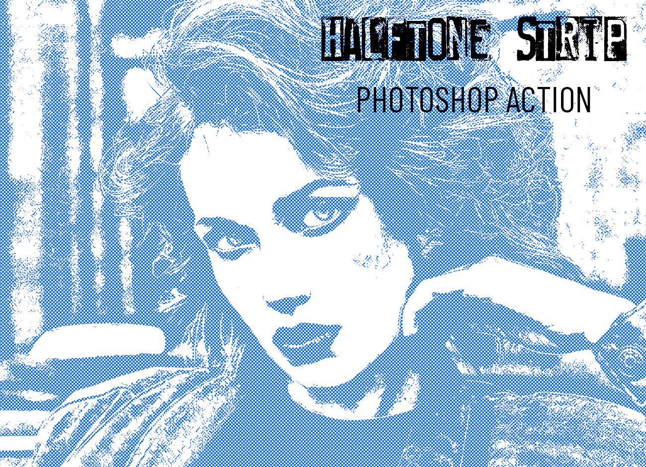 12 Halftone Effect Photoshop Actions Bundle - Artixty