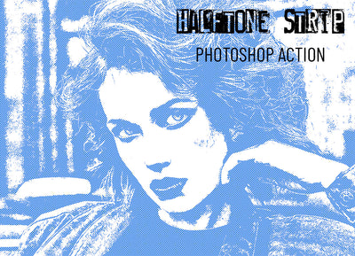 12 Halftone Effect Photoshop Actions Bundle - Artixty