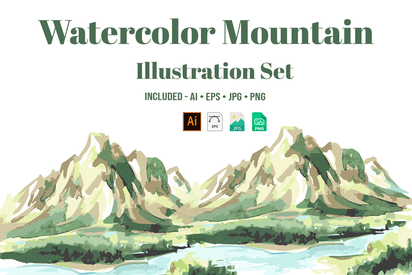 1090 Prestigious Watercolor Illustrations Bundle-Graphics-Artixty