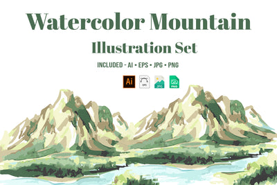 1090 Prestigious Watercolor Illustrations Bundle-Graphics-Artixty