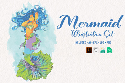 1090 Prestigious Watercolor Illustrations Bundle-Graphics-Artixty