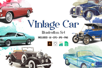 1090 Prestigious Watercolor Illustrations Bundle-Graphics-Artixty