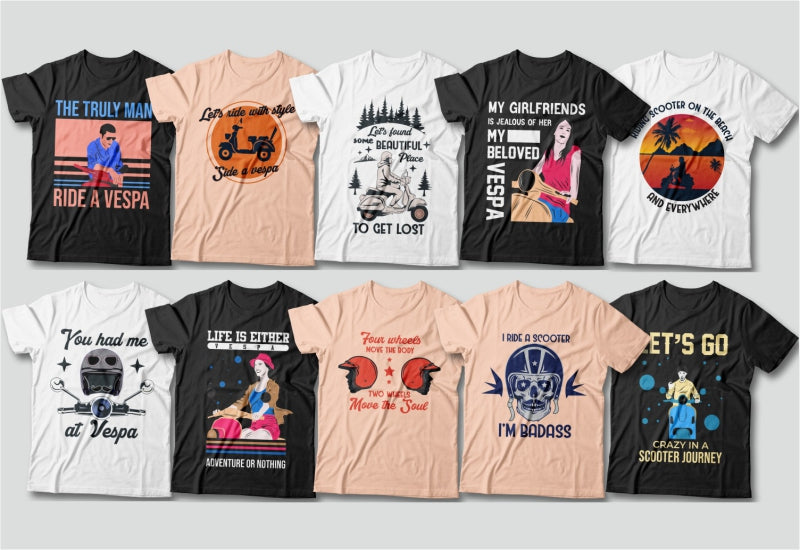 The Fancy T-Shirt Designs Bundle - 375+ Designs-Templates-Artixty