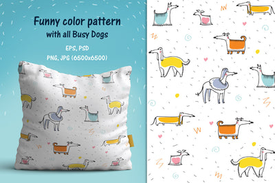 Hand-Drawn Dog Designs Mega Bundle - Artixty
