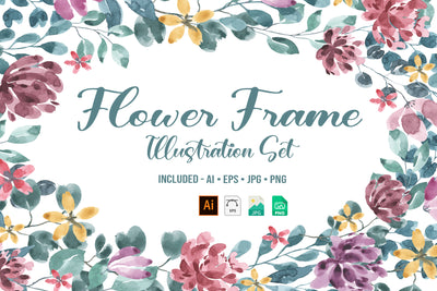 1090 Prestigious Watercolor Illustrations Bundle-Graphics-Artixty
