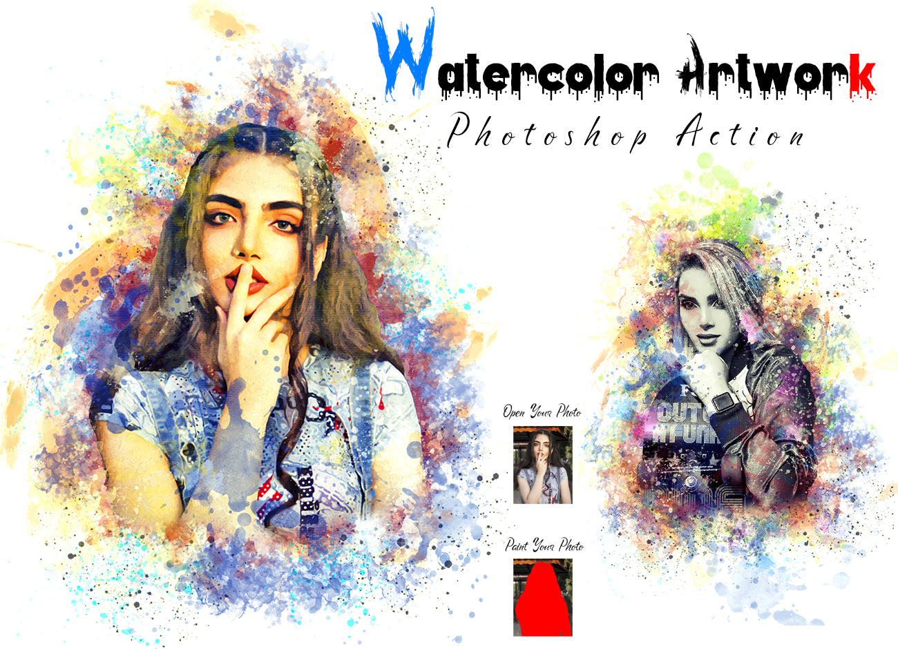 Pro Art Effect Photoshop Actions Bundle - Artixty