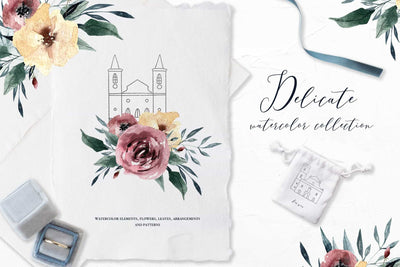 The Whole Shop Watercolor Bundle - 2500+ Elements - Artixty