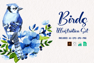 1090 Prestigious Watercolor Illustrations Bundle-Graphics-Artixty