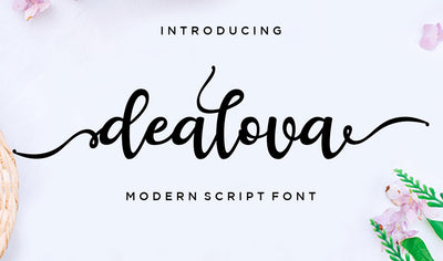 Hand-Lettered Font Bundle - 17 Romantic Script Fonts - Artixty