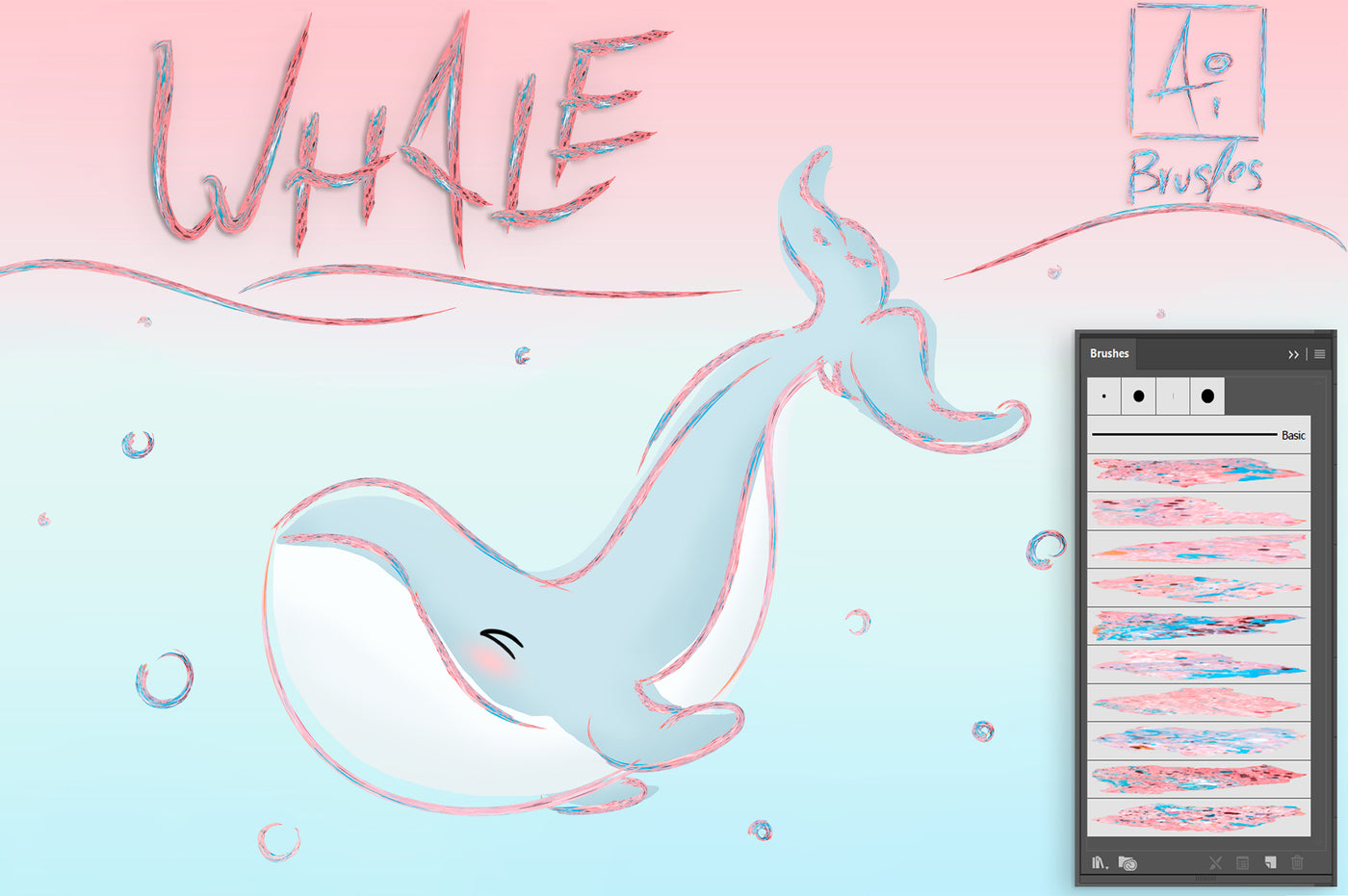 700+ Colourful Illustrator Brushes Bundle-Add-Ons-Artixty