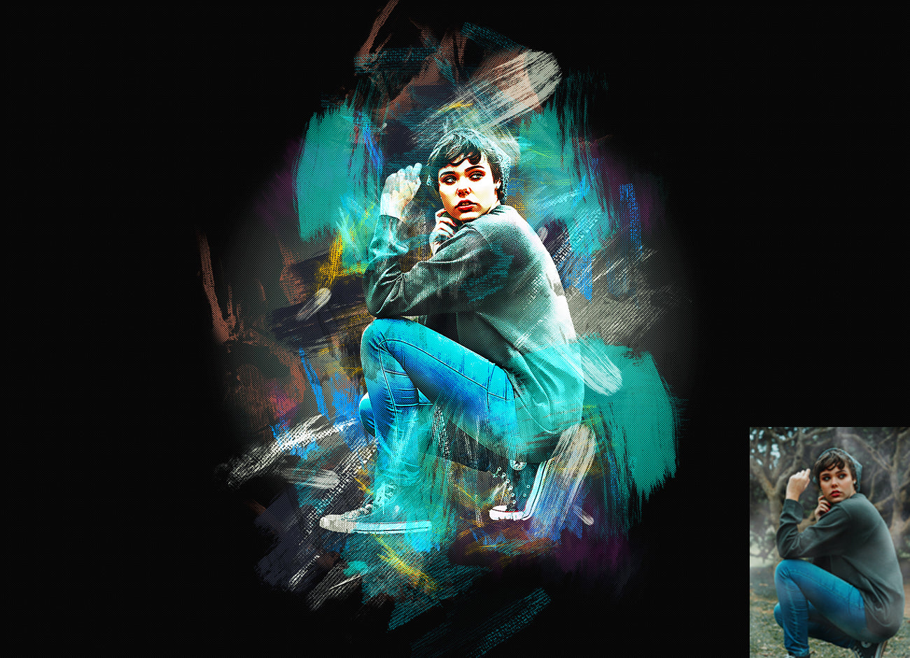 The Mega Bundle Of 16 Stylish Photoshop Actions - Artixty