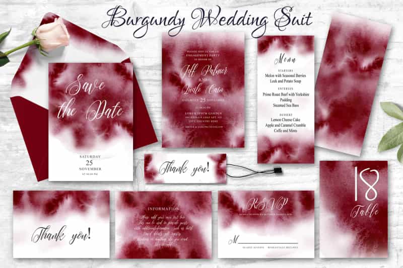 35 In 1 Watercolor Wedding Invitation Giant Bundle-Graphics-Artixty