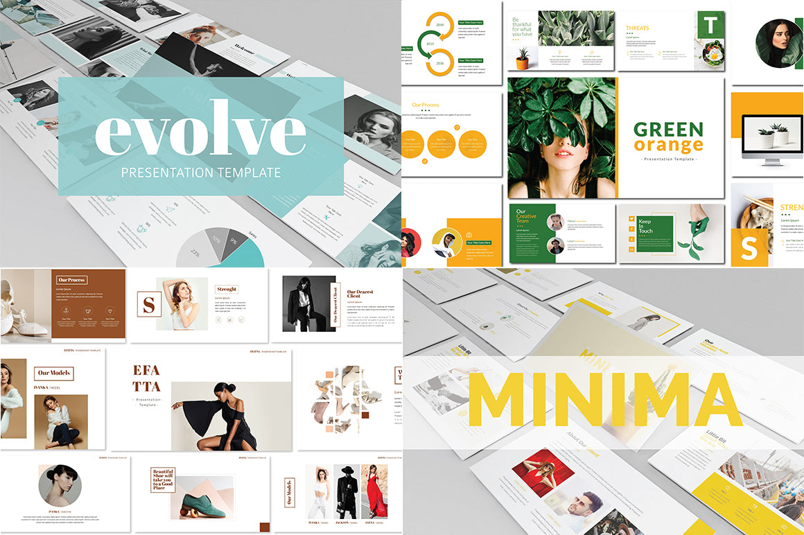 The Swirly Bundle Of Fonts and Presentation Templates - Artixty