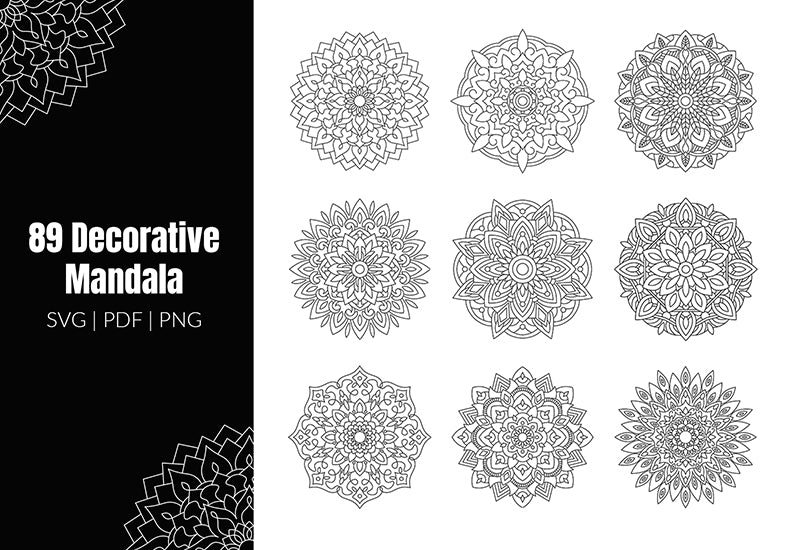 350+ Super Mandala Designs Bundle-Templates-Artixty