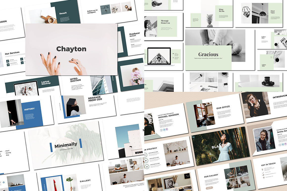 The Swirly Bundle Of Fonts and Presentation Templates - Artixty