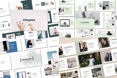 The Swirly Bundle Of Fonts and Presentation Templates - Artixty