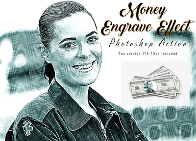10 Engraving Effect Photoshop Actions Bundle - Artixty