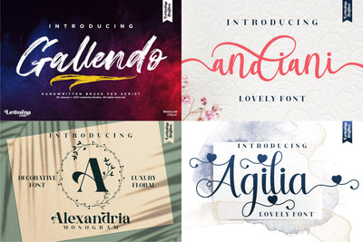 The Aristocratic Font Mega Bundle - 144 Classic Fonts-Fonts-Artixty